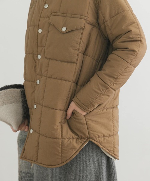 F by ROSSO（エフバイロッソ）の「『別注』frostline×F by ROSSO　リバーシブルキルティングブルゾン（ブルゾン・レディース・ブラック系その他/グリーン系その他・FREE）」の19枚目の写真