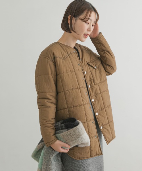 F by ROSSO（エフバイロッソ）の「『別注』frostline×F by ROSSO　リバーシブルキルティングブルゾン（ブルゾン・レディース・ブラック系その他/グリーン系その他・FREE）」の21枚目の写真