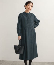 URBAN RESEARCH DOORS | チェック柄バルーンスリーブワンピース(ワンピース)