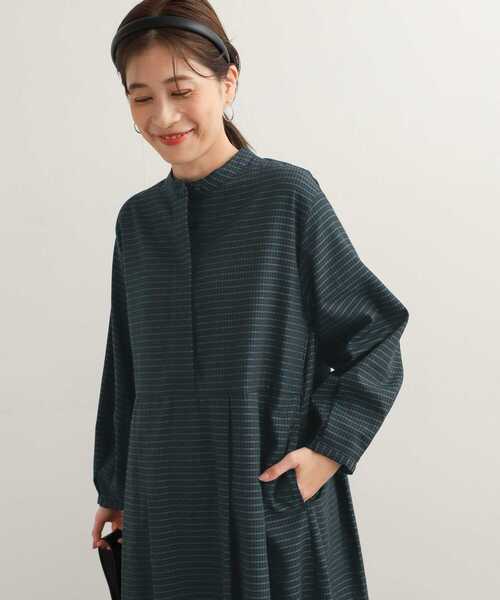 URBAN RESEARCH DOORS（アーバンリサーチドアーズ）の「チェック柄バルーンスリーブワンピース（ワンピース・レディース・ブラック/ネイビー/ブラウン・MEDIUM）」の18枚目の写真