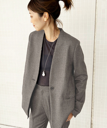 plage | WOサキソニーチェックジャケット(その他アウター)