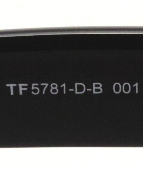 TOM FORD(トム フォード)の「【TOM FORD/トムフォード】スクエア メガネ TF5781-D-B 001 54 PCメガネ ブルーライトカット(メガネ・メンズ・ブラック・FREE)」の8枚目の写真