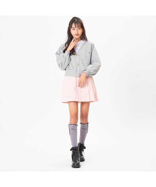 algy（アルジー）の「サイドメローハイソックス（ソックス/靴下・キッズ・グレー/ブラック/オフホワイト・24/21）」の7枚目の写真