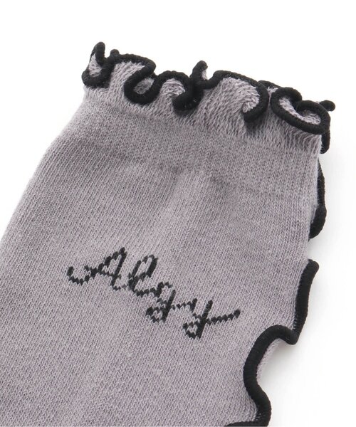 algy（アルジー）の「サイドメローハイソックス（ソックス/靴下・キッズ・グレー/ブラック/オフホワイト・24/21）」の13枚目の写真