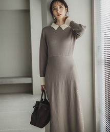 【WEB限定】エリハイショクニットワンピース179963