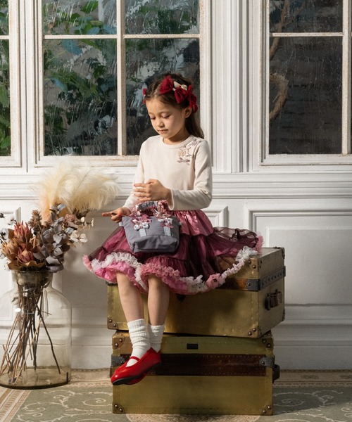 panpantutu（パンパンチュチュ）の「ビジューリボンヘアピン(2個セット)（ヘアピン・キッズ・イエロー×グリーン/ピンク系その他/レッド系その他・FREE）」の12枚目の写真