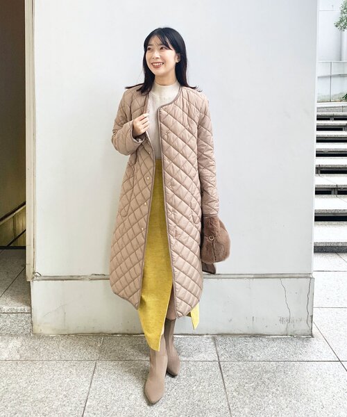 OPAQUE.CLIP（オペークドットクリップ）の「◆ツイードパール風ボタンスカート（スカート・レディース・ブラック系3/イエロー系3/ベージュ系その他7・36/38）」の15枚目の写真