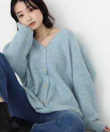 NATURAL BEAUTY BASIC（ナチュラルビューティーベーシック）の「シャギーメランジボクシーカーデ差込（カーディガン/ボレロ）」