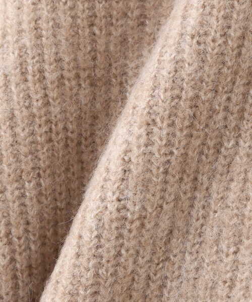 NATURAL BEAUTY BASIC（ナチュラルビューティーベーシック）の「シャギーメランジボクシーカーデ差込（カーディガン/ボレロ・レディース・ブルー/ベージュ/ラベンダー・MEDIUM）」の14枚目の写真