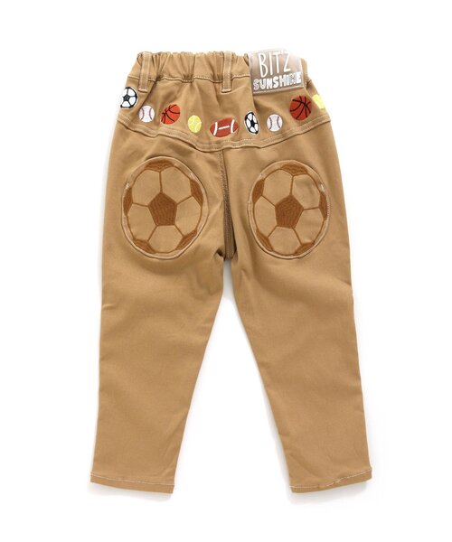 BIT'Z（ビッツ）の「ボール刺繍入りテーパードパンツ（その他パンツ・キッズ・ベージュ/カーキ/アイボリー/インディゴブルー・110/95/120/90/80/100）」の2枚目の写真