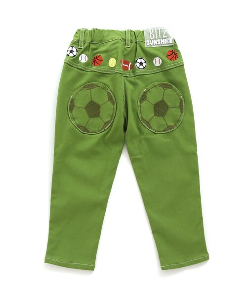 BIT'Z（ビッツ）の「ボール刺繍入りテーパードパンツ（その他パンツ・キッズ・ベージュ/カーキ/アイボリー/インディゴブルー・110/95/120/90/80/100）」の3枚目の写真