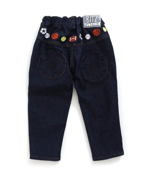 BIT'Z（ビッツ）の「ボール刺繍入りテーパードパンツ（その他パンツ・キッズ・ベージュ/カーキ/アイボリー/インディゴブルー・110/95/120/90/80/100）」の4枚目の写真