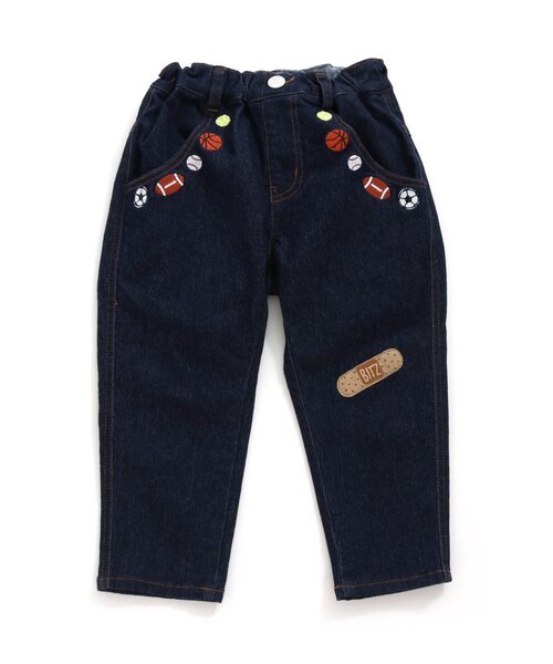 BIT'Z（ビッツ）の「ボール刺繍入りテーパードパンツ（その他パンツ・キッズ・ベージュ/カーキ/アイボリー/インディゴブルー・110/95/120/90/80/100）」の9枚目の写真