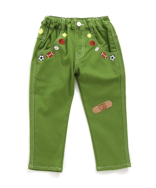 BIT'Z（ビッツ）の「ボール刺繍入りテーパードパンツ（その他パンツ・キッズ・ベージュ/カーキ/アイボリー/インディゴブルー・110/95/120/90/80/100）」の11枚目の写真