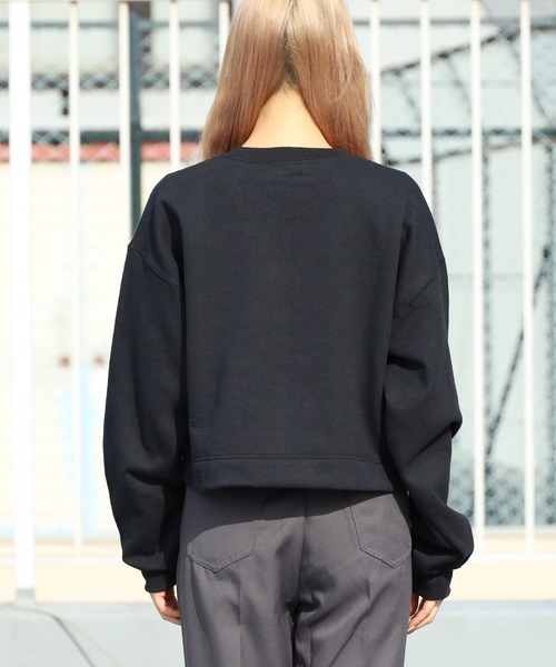 PENNEYS(ぺニーズ)の「PENNEYS/ペニーズ THE FOX SHORT LENGTH SWEAT スウェット(スウェット・レディース・ホワイト/ブラック/ネイビー/グリーン/サンドベージュ・FREE)」の7枚目の写真
