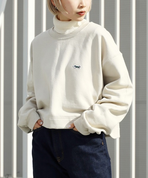 PENNEYS(ぺニーズ)の「PENNEYS/ペニーズ THE FOX SHORT LENGTH SWEAT スウェット(スウェット・レディース・ホワイト/ブラック/ネイビー/グリーン/サンドベージュ・FREE)」の10枚目の写真