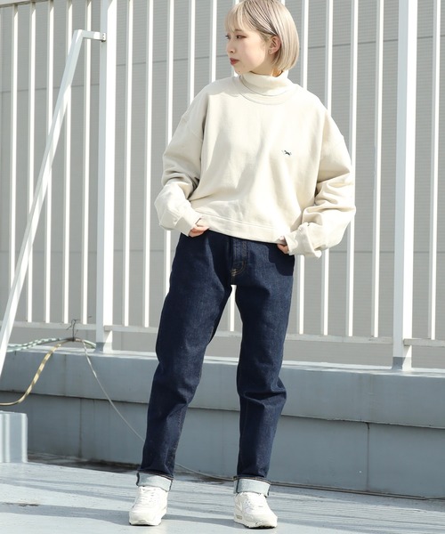 PENNEYS(ぺニーズ)の「PENNEYS/ペニーズ THE FOX SHORT LENGTH SWEAT スウェット(スウェット・レディース・ホワイト/ブラック/ネイビー/グリーン/サンドベージュ・FREE)」の12枚目の写真