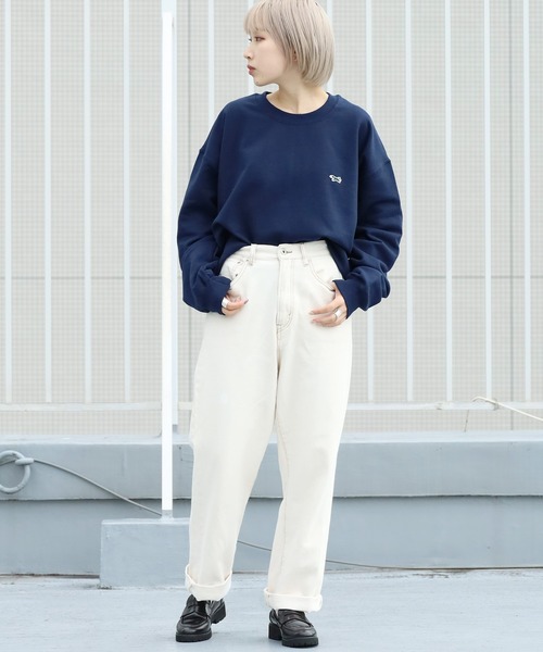 PENNEYS(ぺニーズ)の「PENNEYS/ペニーズ THE FOX SHORT LENGTH SWEAT スウェット(スウェット・レディース・ホワイト/ブラック/ネイビー/グリーン/サンドベージュ・FREE)」の19枚目の写真