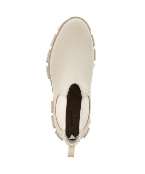 RANDA（ランダ）の「晴雨兼用 サイドゴアレインブーツ（ブーツ・レディース・ブラック/アイボリー・S/L/M）」の9枚目の写真