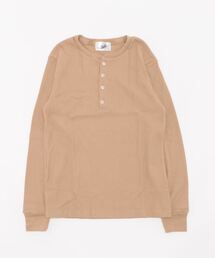 ワッフルヘンリーネックT(BL)