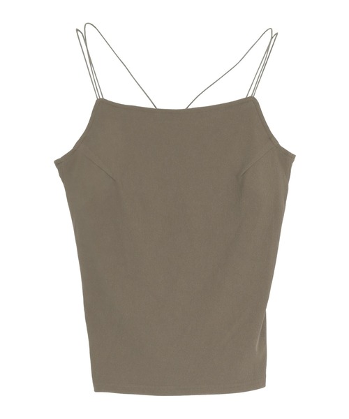 titivate（ティティベイト）の「ダブルストラップカップ付きキャミソール（キャミソール・レディース・オフホワイト/チャコールグレー/ブラック/ピンク・S/M/L）」の6枚目の写真