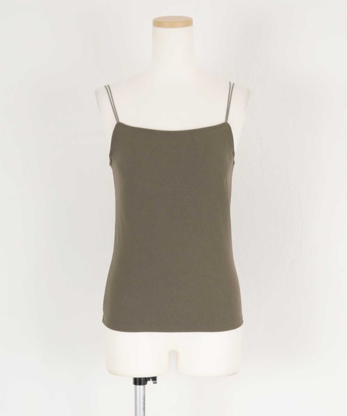 titivate（ティティベイト）の「ダブルストラップカップ付きキャミソール（キャミソール・レディース・オフホワイト/チャコールグレー/ブラック/ピンク・S/M/L）」の16枚目の写真