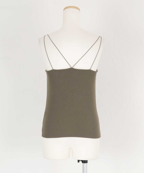 titivate（ティティベイト）の「ダブルストラップカップ付きキャミソール（キャミソール・レディース・オフホワイト/チャコールグレー/ブラック/ピンク・S/M/L）」の18枚目の写真