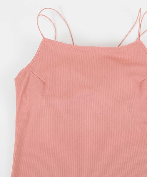 titivate（ティティベイト）の「ダブルストラップカップ付きキャミソール（キャミソール・レディース・オフホワイト/チャコールグレー/ブラック/ピンク・S/M/L）」の19枚目の写真