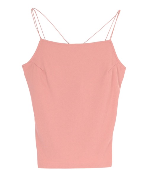 titivate（ティティベイト）の「ダブルストラップカップ付きキャミソール（キャミソール・レディース・オフホワイト/チャコールグレー/ブラック/ピンク・S/M/L）」の7枚目の写真