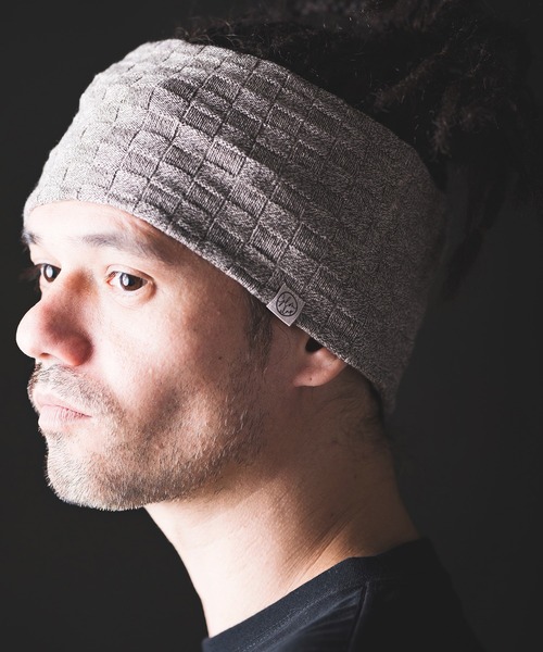 GLIMCLAP（グリムクラップ）の「mko11014- Latticed pattern hair band ヘアバンド（ヘアバンド・メンズ・チャコール/ブルー系その他/ブラック/ベージュ・FREE）」の15枚目の写真