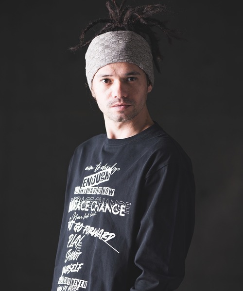 GLIMCLAP（グリムクラップ）の「mko11014- Latticed pattern hair band ヘアバンド（ヘアバンド・メンズ・チャコール/ブルー系その他/ブラック/ベージュ・FREE）」の18枚目の写真