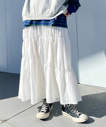 ステッチギャザースカート