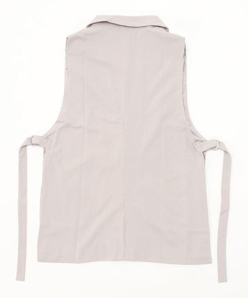 7days Life Styling(セブンデイズライフスタイリング)の「【販売終了】【ジャージーシリーズ】サイドベルトテーラードジレ(スーツベスト・レディース・ブラック/ライトグレー・L/LL/M)」の8枚目の写真