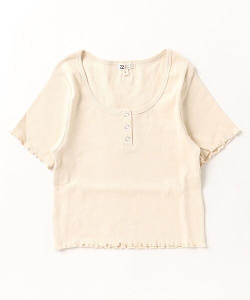 BILLABONG(ビラボン)の「【ムラサキスポーツ別注】BILLABONG/ビラボン HENLY NECK MINI TEE/無地ミニリブ素材Tシャツ BD013-219(Tシャツ/カットソー・レディース・ブラウン/ホワイト×ホワイト/ブラック×ブラック・M/L)」の7枚目の写真