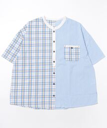 RAGMART（ラグマート）の「バンドカラーパッチワークシャツ（シャツ/ブラウス）」