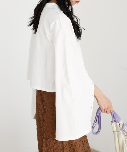 GeeRA(ジーラ)の「オープンスリーブプルオーバー(Tシャツ/カットソー・レディース・ブラック/モカ/アイボリー/その他・MEDIUM)」の10枚目の写真