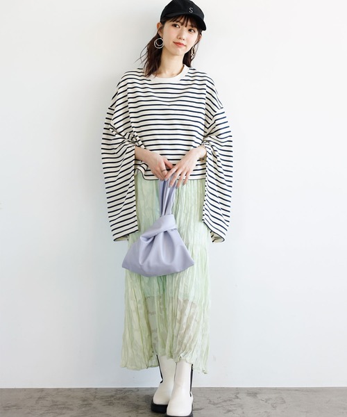 GeeRA(ジーラ)の「オープンスリーブプルオーバー(Tシャツ/カットソー・レディース・ブラック/モカ/アイボリー/その他・MEDIUM)」の12枚目の写真
