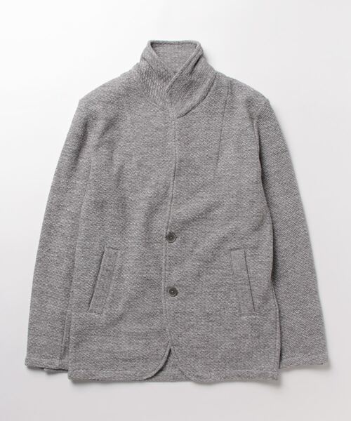 UNION STATION（ユニオンステーション）の「T/Cジャガードスタンドカラージャケット（テーラードジャケット・メンズ・ネイビー/ライトグレー・LL/L/M/S）」の18枚目の写真