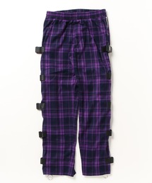 極美品　REFLEM レフレム ベルト　サイドZIP　パンツ　パープル REFLEM/レフレム』ベルト付きサイドZIPパンツ パープル 美品 - メルカリ