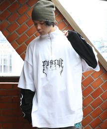 ハーフジップロングTシャツ