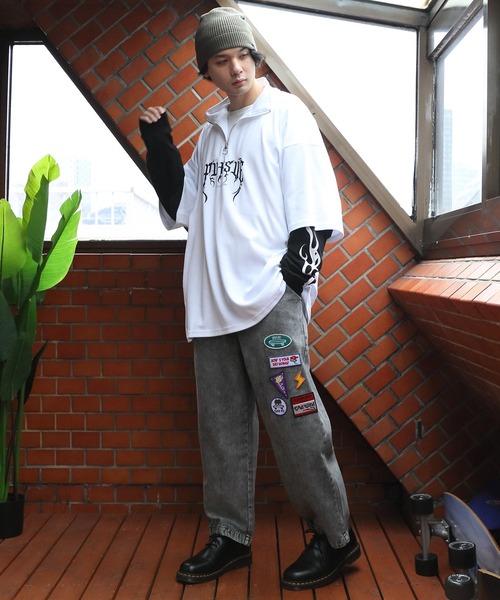 ８(eight)（エイト）の「ハーフジップロングＴシャツ（Tシャツ/カットソー・メンズ・ブラック系その他2/ブラック系その他/ホワイト系その他/ホワイト系その他2・LARGE/MEDIUM）」の14枚目の写真