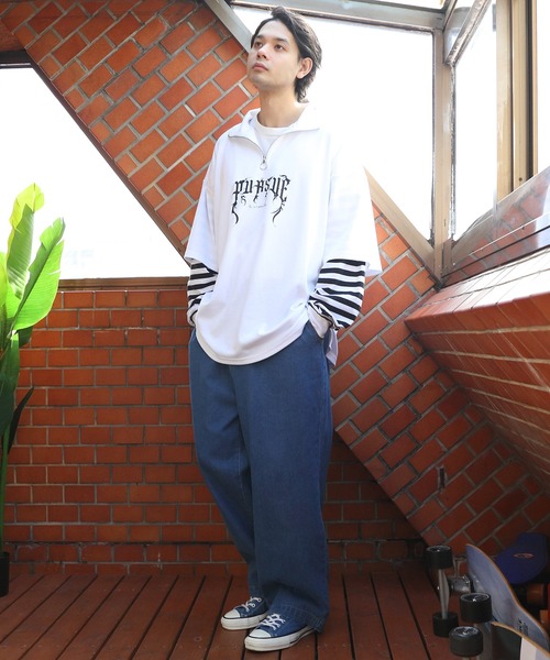 ８(eight)（エイト）の「ハーフジップロングＴシャツ（Tシャツ/カットソー・メンズ・ブラック系その他2/ブラック系その他/ホワイト系その他/ホワイト系その他2・LARGE/MEDIUM）」の22枚目の写真