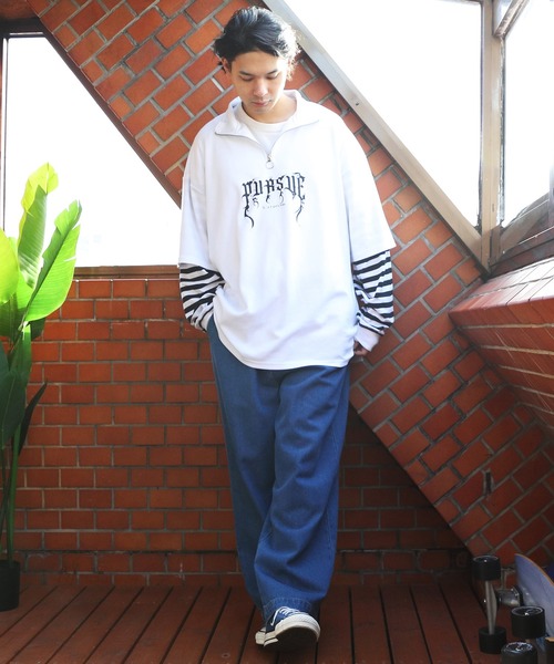 ８(eight)（エイト）の「ハーフジップロングＴシャツ（Tシャツ/カットソー・メンズ・ブラック系その他2/ブラック系その他/ホワイト系その他/ホワイト系その他2・LARGE/MEDIUM）」の19枚目の写真