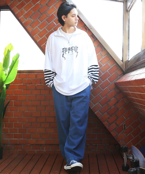 ８(eight)（エイト）の「ハーフジップロングＴシャツ（Tシャツ/カットソー・メンズ・ブラック系その他2/ブラック系その他/ホワイト系その他/ホワイト系その他2・LARGE/MEDIUM）」の20枚目の写真