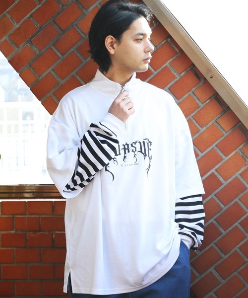 ８(eight)（エイト）の「ハーフジップロングＴシャツ（Tシャツ/カットソー・メンズ・ブラック系その他2/ブラック系その他/ホワイト系その他/ホワイト系その他2・LARGE/MEDIUM）」の16枚目の写真