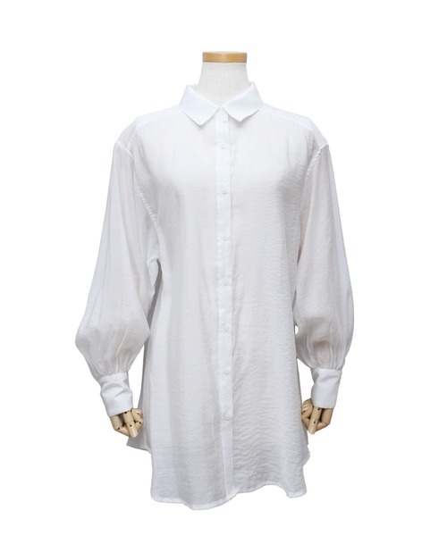 reca（レカ）の「ボリュームスリーブシアーシャツ（シャツ/ブラウス・レディース・グリーン/オフホワイト/ブラック/ブルー・FREE）」の17枚目の写真