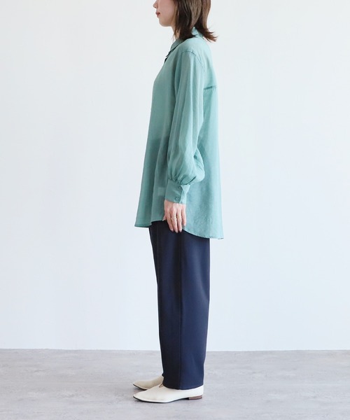 reca（レカ）の「ボリュームスリーブシアーシャツ（シャツ/ブラウス・レディース・グリーン/オフホワイト/ブラック/ブルー・FREE）」の20枚目の写真