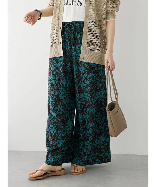 CRAFT STANDARD BOUTIQUE（クラフトスタンダードブティック）の「アートフラワーイージーパンツ（その他パンツ・レディース・アイボリー/グリーン・FREE）」の5枚目の写真