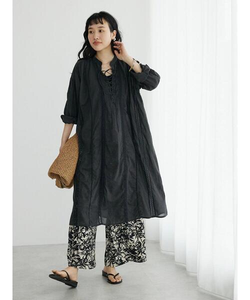 CRAFT STANDARD BOUTIQUE（クラフトスタンダードブティック）の「アートフラワーイージーパンツ（その他パンツ・レディース・アイボリー/グリーン・FREE）」の11枚目の写真