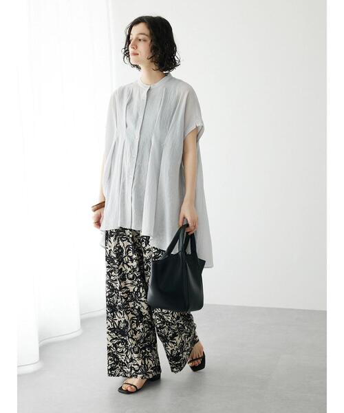 CRAFT STANDARD BOUTIQUE（クラフトスタンダードブティック）の「アートフラワーイージーパンツ（その他パンツ・レディース・アイボリー/グリーン・FREE）」の12枚目の写真